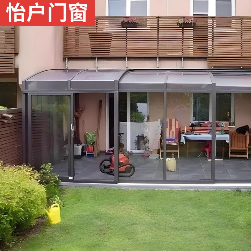 怡戶門窗廣州鋁合金折疊推拉移動(dòng)陽(yáng)光房斷橋鋁門窗移動(dòng)伸縮陽(yáng)光房封陽(yáng)臺(tái) 標(biāo)準(zhǔn)