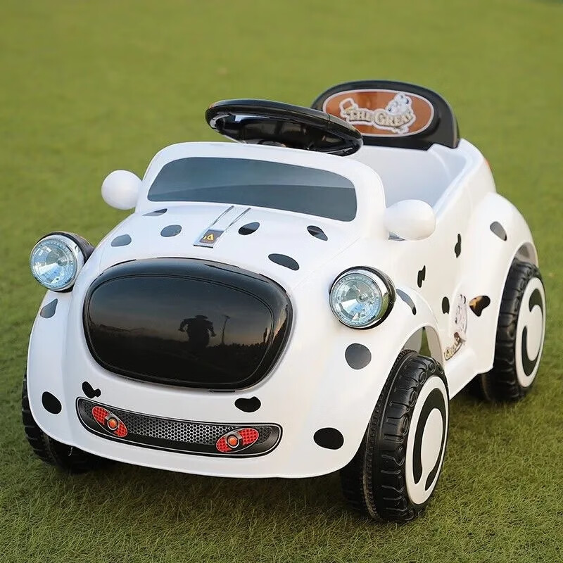 凯蕊士儿童电动汽车可坐大人双人婴儿带遥控可充电1-6岁宝宝玩具摇摆车 【顶配】白+双驱+遥控大电+摇摆