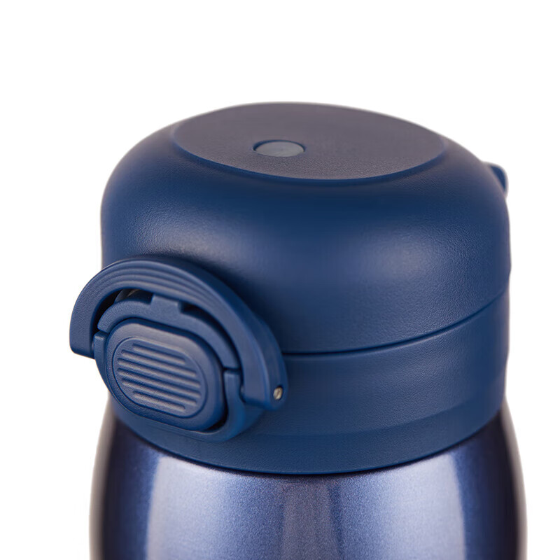 大嘴猴保温杯儿童吸管杯便携直饮杯 蓝色480ml