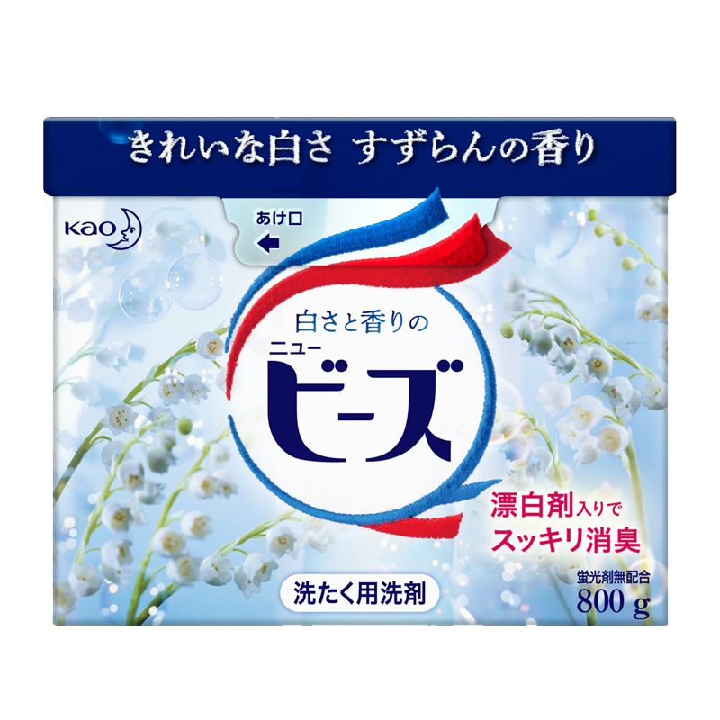 花X（KAO）馨香洗衣粉 （淡雅铃兰香）日本原装进口 800g100000268497