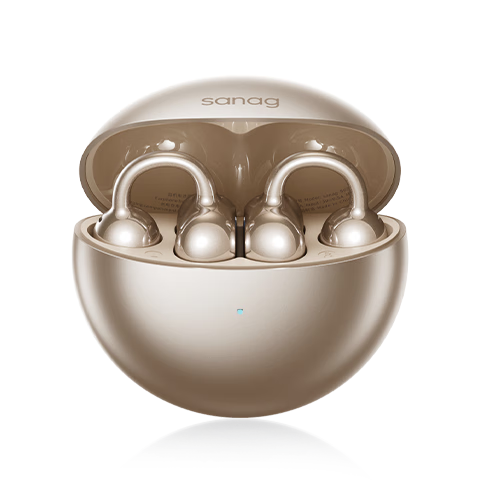 SANAGS6S Ultra 鈦動(dòng)圈【國(guó)家補(bǔ)貼15%】耳夾式AI藍(lán)牙耳機(jī) 氣骨傳導(dǎo)概念不入耳開放式運(yùn)動(dòng)掛耳式無線耳機(jī)