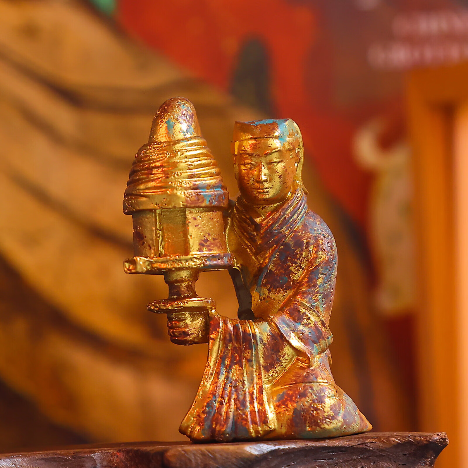 悦然河北博物院长信宫灯冰箱贴树脂博物馆文创故宫旅游家居礼品送 古物新语冰箱贴–灯影千年