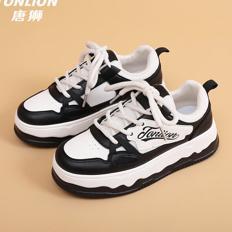 ���ڲ�������ʨ��TonLion���¿��װ�ЬŮ���ﶬ�����ٴ�����Ь�Ͱ��׸���С������˶�Ь �׺�TS20234017 35