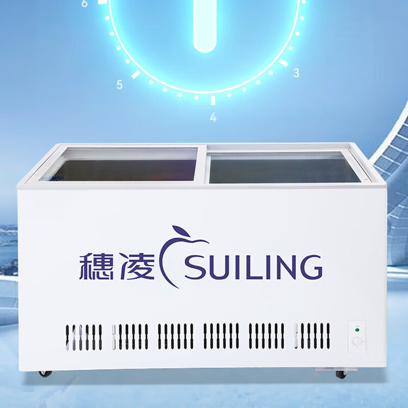 穗凌(suiling) wg4-325水柜饮料啤酒单温冷藏冰柜卧式商用冷柜玻璃门