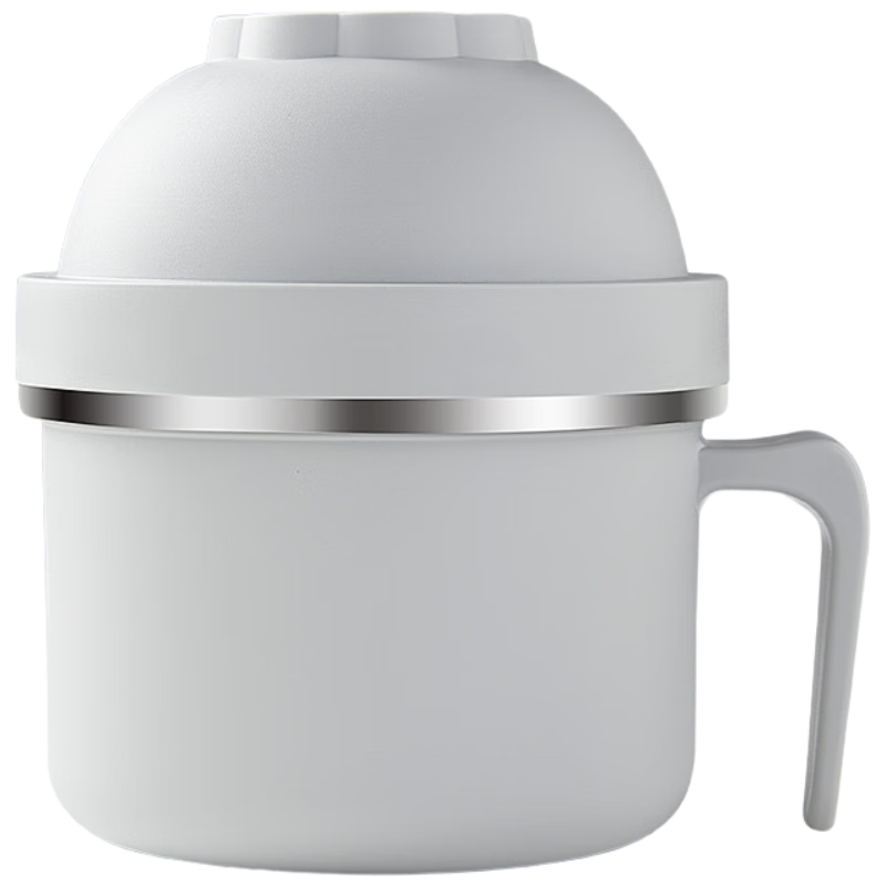 京东京造 泡面碗 上班族304不锈钢饭盒小学生带盖大容量三层2.1L