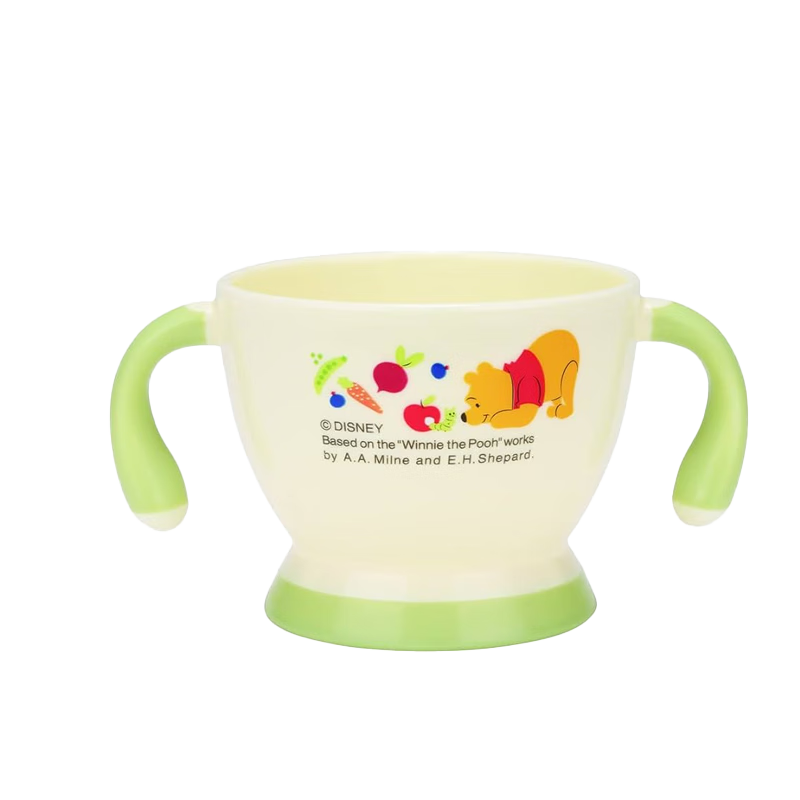 skater儿童餐具辅食碗宝宝婴儿吃饭碗双耳杯 维尼熊180ml