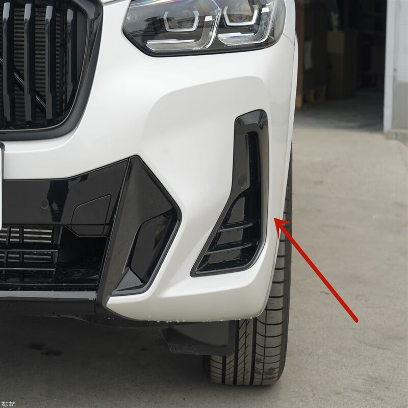 凯熙适用于22-23款宝马x3前杠格栅x4雾灯罩通风网进风口进气格栅 前杠