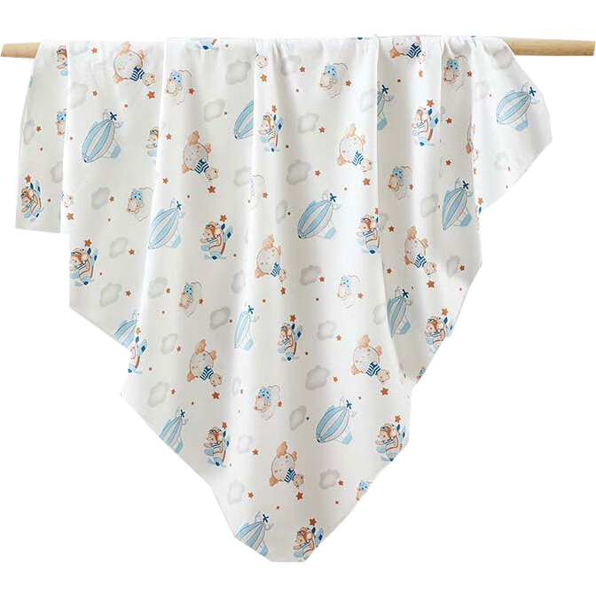 愛貝迪拉（AIBEDILA） 新生嬰兒包單產(chǎn)房純棉襁褓裹巾包被抱被春夏單層純棉睡袋85cm