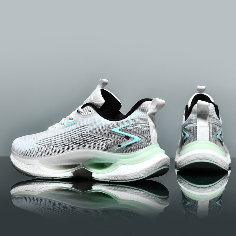 蕉京扁平足专用男鞋网面大码45足弓支撑跑鞋平板脚足外翻运动鞋46