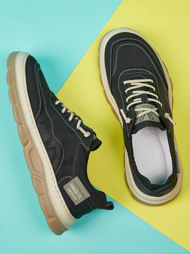 ranksweet轻奢品牌歪头网红男鞋小丑鞋春夏季透气百搭2024新款休闲