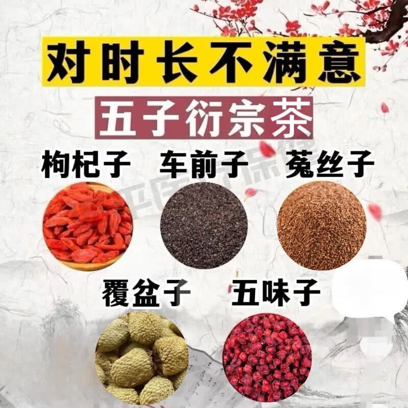 五子衍宗汤丸中药材原料茶枸杞车前子菟丝子覆盆子五味子枸杞子五子茶