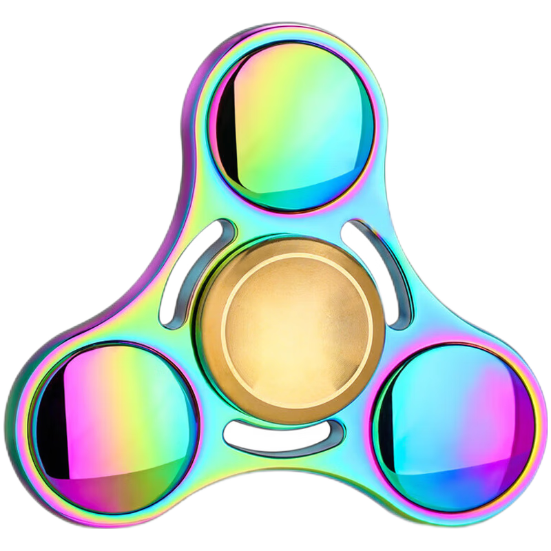 禮加心手指螺旋合金金屬炫彩成人男生解減壓神器兒童學(xué)生指間指尖陀螺 炫彩色