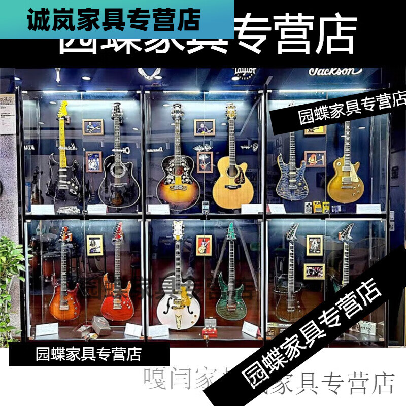 众舰行乐器储藏柜 架子鼓展柜吉他展示柜乐器货架琴行展架展厅展示