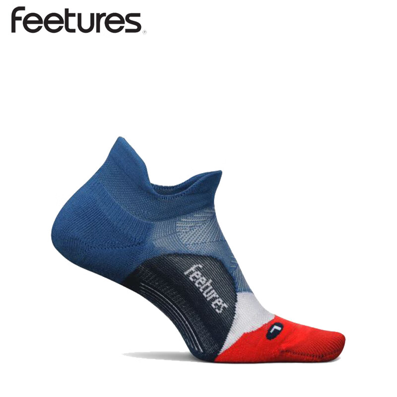 feetures飞鹊美国专业跑步袜马拉松越野运动袜男女短中长筒袜子压缩减震袜 缓冲款-低帮FSEC5023686 一双 S(34-37)