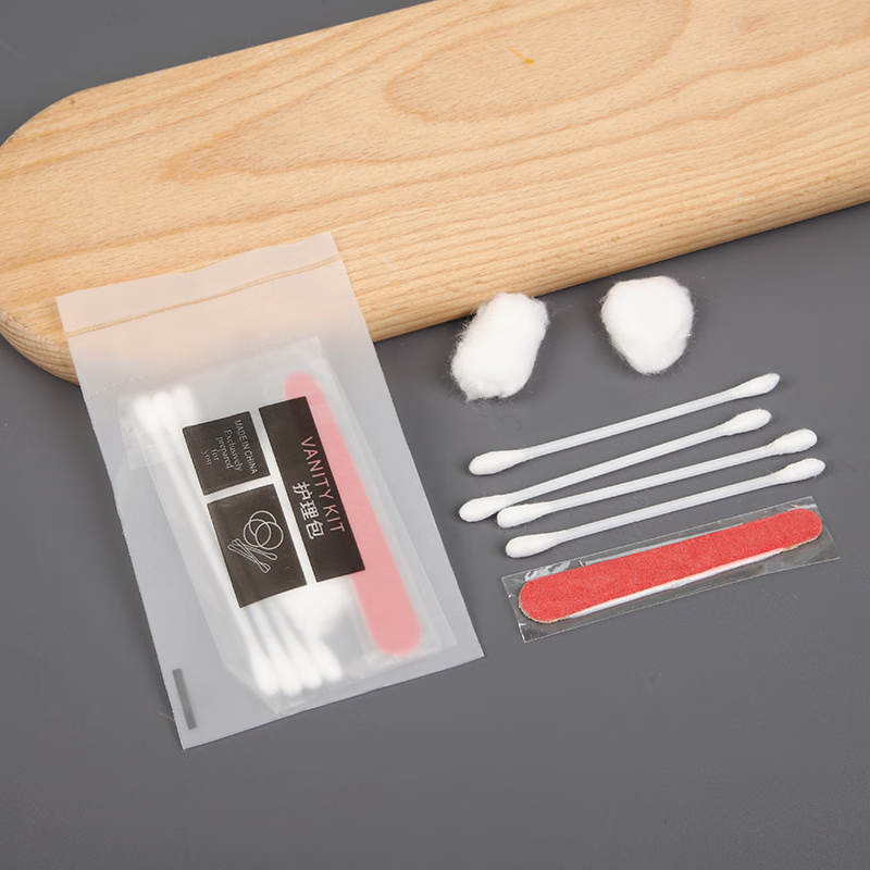 墨斗鱼酒店宾馆民宿一次性护理包(4根塑料棉签 2棉球 1指甲锉)/套 100