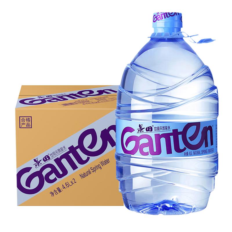 景田 飲用天然泉水4.6L*2桶整箱大瓶桶裝泡茶水 4.6L*2桶