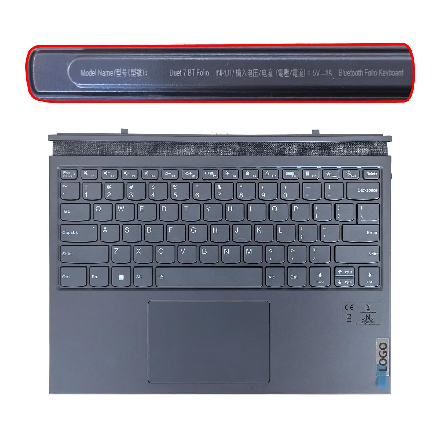 Z原装联想Yoga Duet 7-13IML05 Yoga Duet IML 2020 2021 键盘 全新C壳带键盘灰色