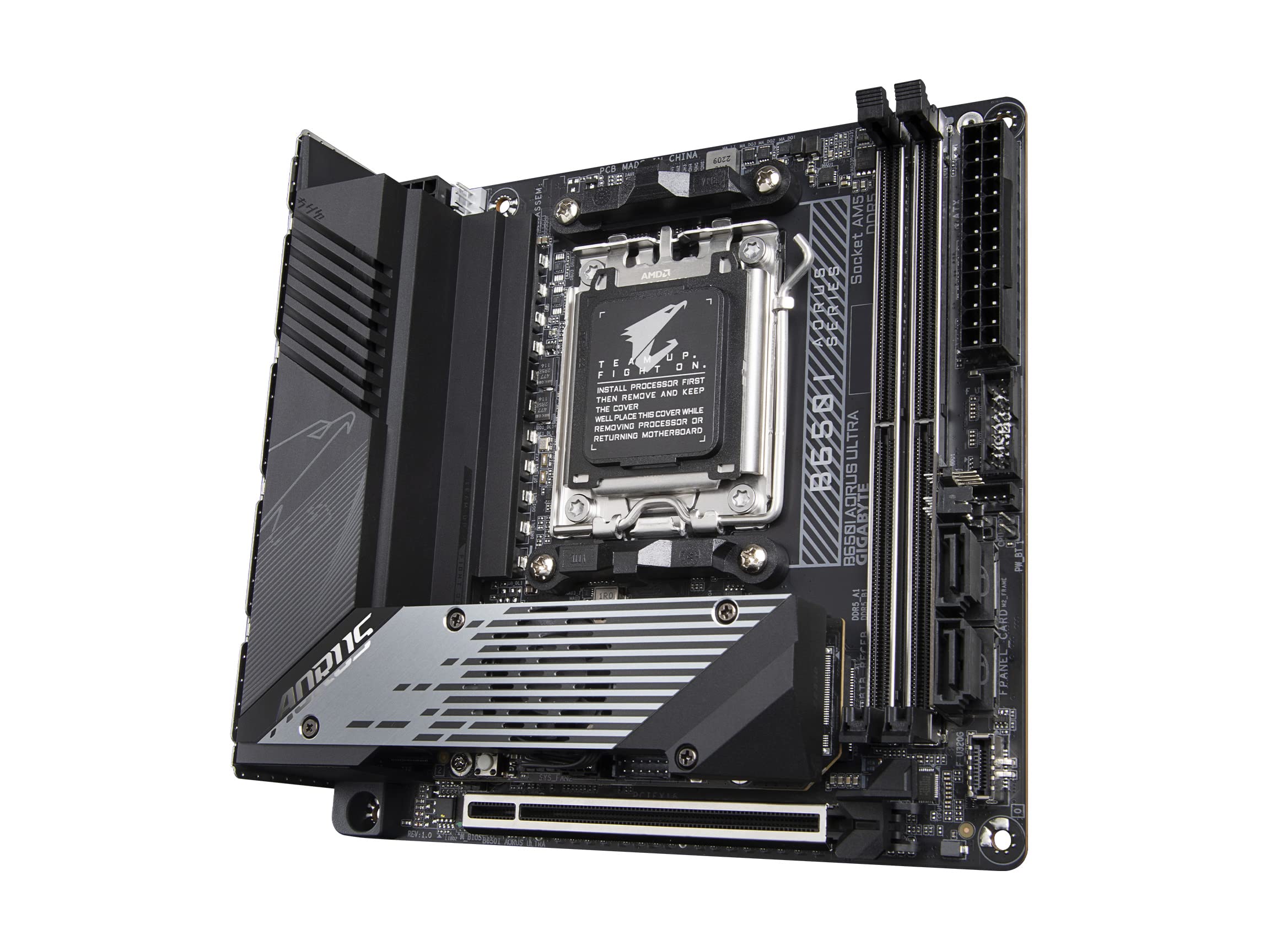 GIGABYTE AORUS 迷你ITX主板 采用B650芯片组 支持AMD Ryzen 7000系列处理器 支持DDR5内存 B650I AORUS ULTRA