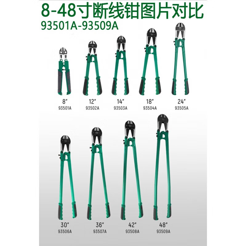 世达(sata)93504a省力断线钳8/12/14/18/24寸剪钢筋/钢丝铁丝剪锁93