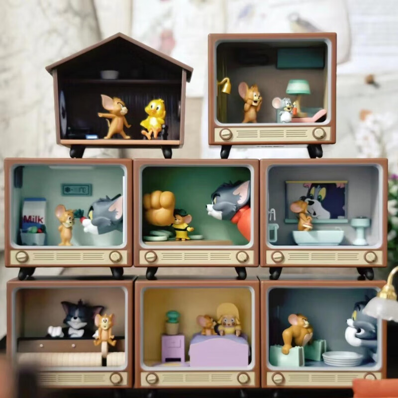 创京懿选猫和老鼠潮玩摆件tomandjerry经典moment系列盲盒桌面礼物