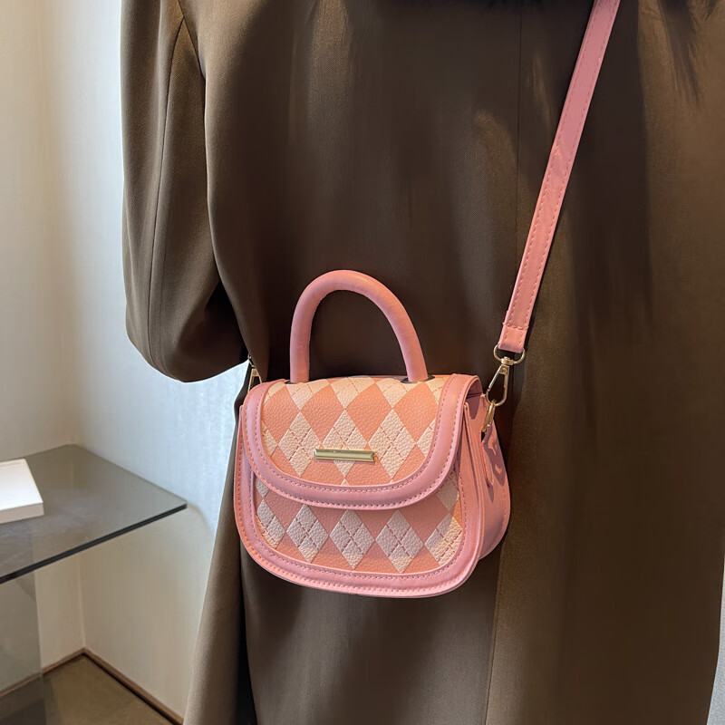 察今小包包女包2024新款秋季休闲时尚斜挎包休闲手提菱格单肩包小方包