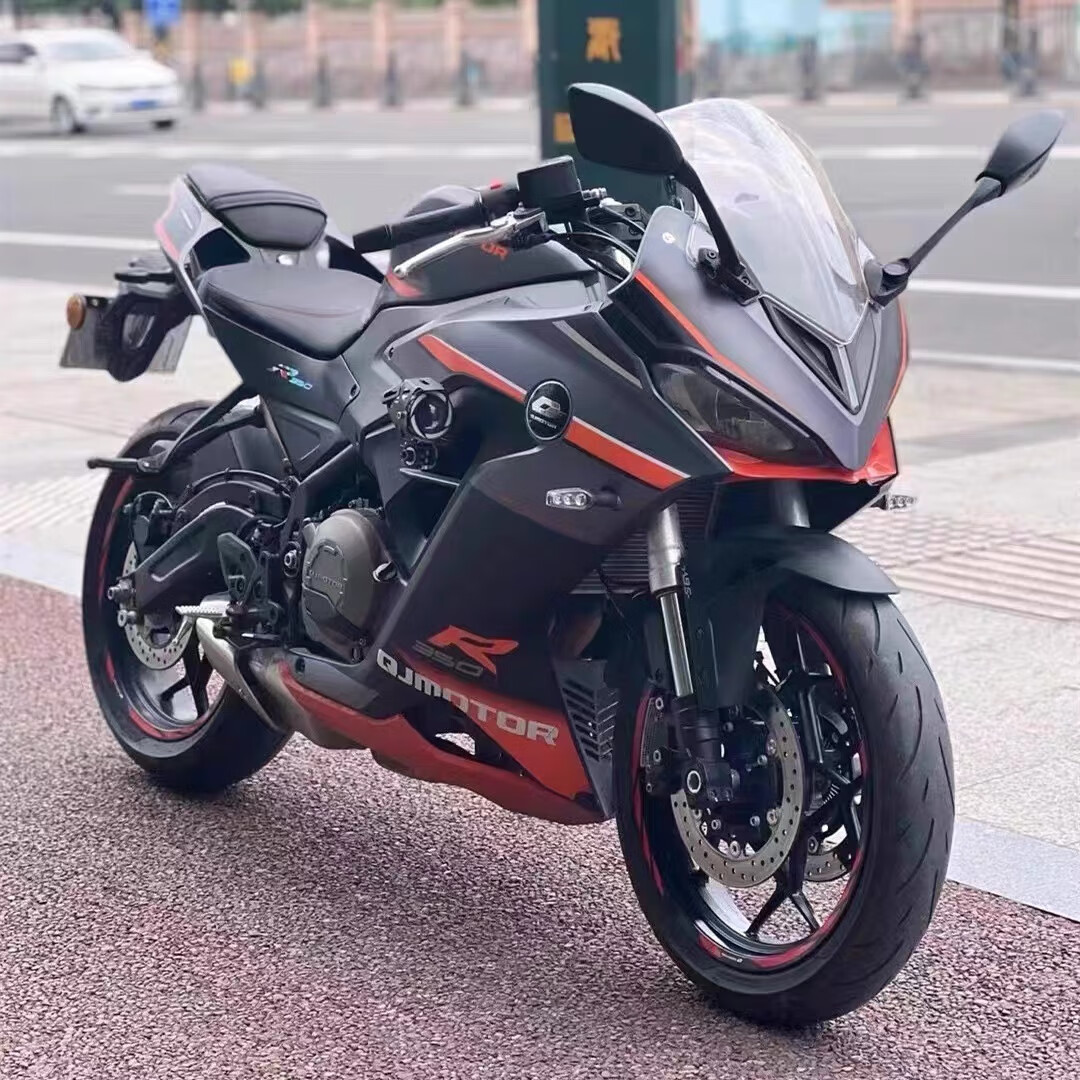 二手新款电喷钱江qj赛250cc跑车四缸水冷公路赛趴赛重机车摩托车 黑橙