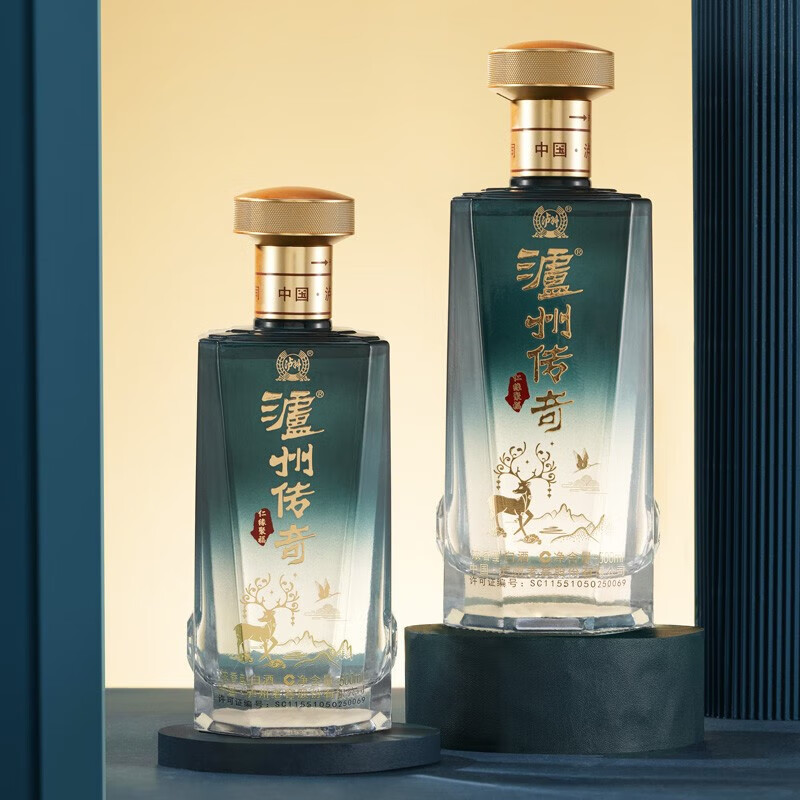 泸州老窖 白酒 泸州传奇 52度浓香型 白酒礼盒 商务送礼佳品 婚宴喜酒 52度 500mL 2瓶 仁缘聚福