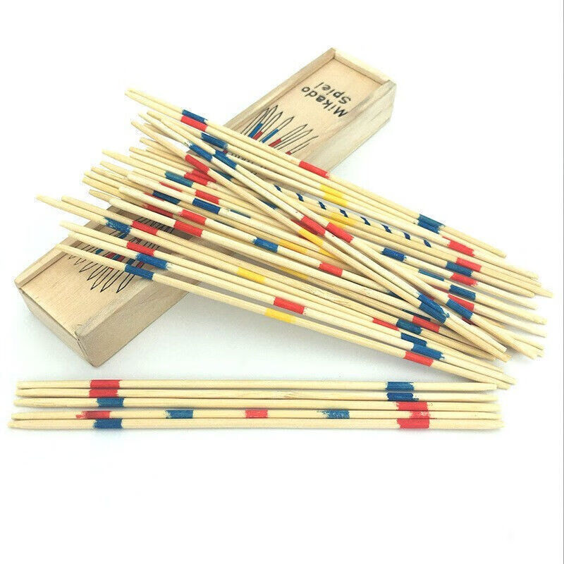 木質(zhì)游戲棒0后兒時(shí)玩具挑棍懷舊PK桌面游戲數(shù)數(shù)棒Mikado撒挑棒 游戲棒A款-彩色外蓋