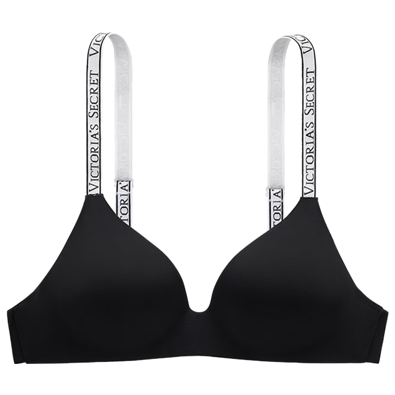 维多利亚的秘密（Victoria’s Secret） logo舒适字母肩带文胸女士内衣性感送礼送女友送老婆