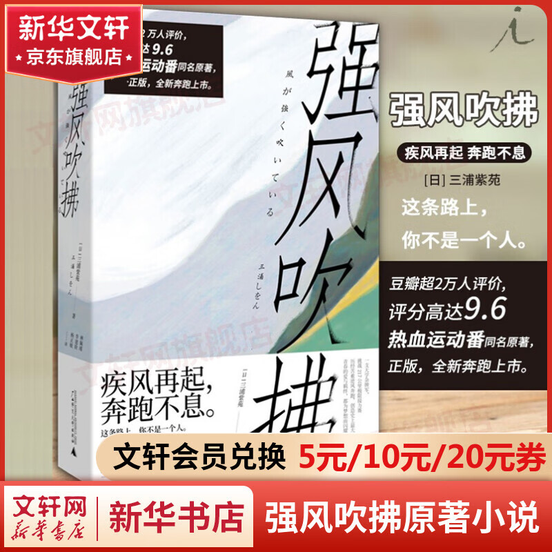 强风吹拂小说 三浦紫苑著电影同名小说 青春的爱百元之恋励志校园日本文学