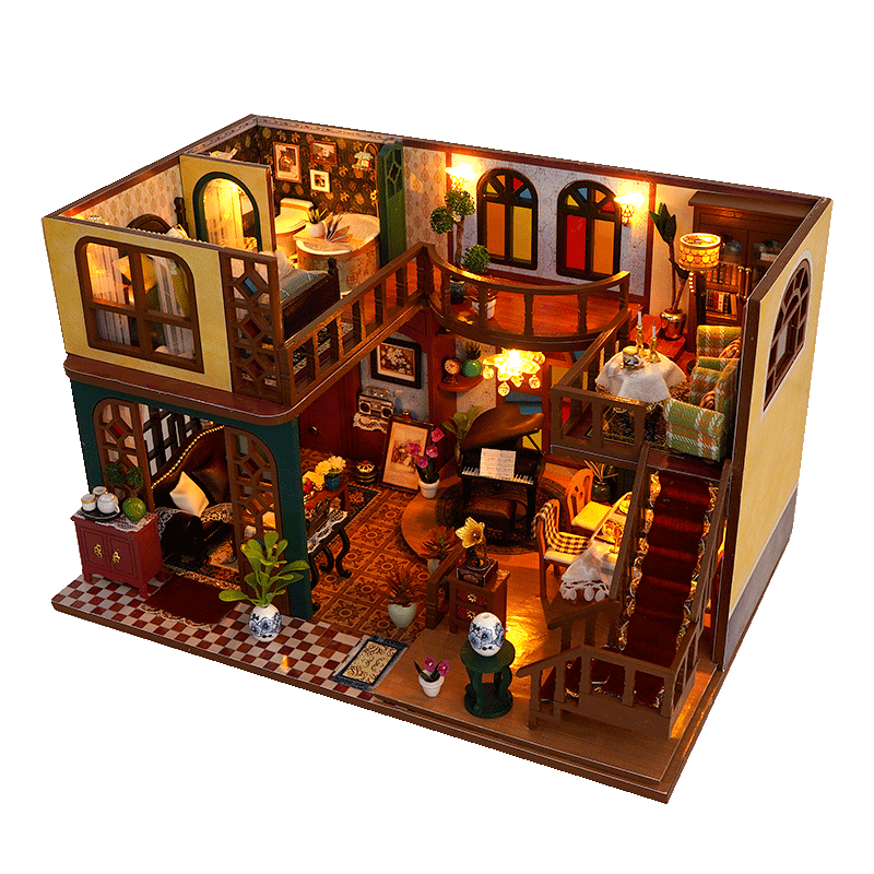 ��֮��diyС��ƴͼ����3dģ�ͻ�ľ���˷�����߰ڼ�΢��ƴװ�ֹ����� ��ζ����+������+���ߡ��ɿ��֡� 64.4Ԫ