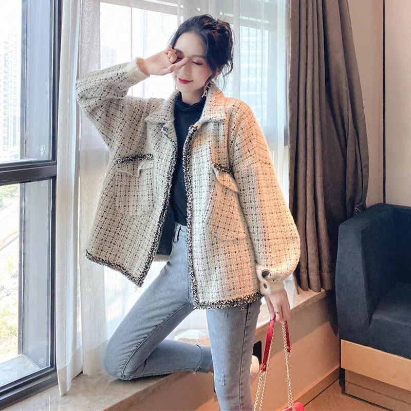 newersiser春季2024新款高档设计感小众气质名媛风春秋小个子休闲宽松