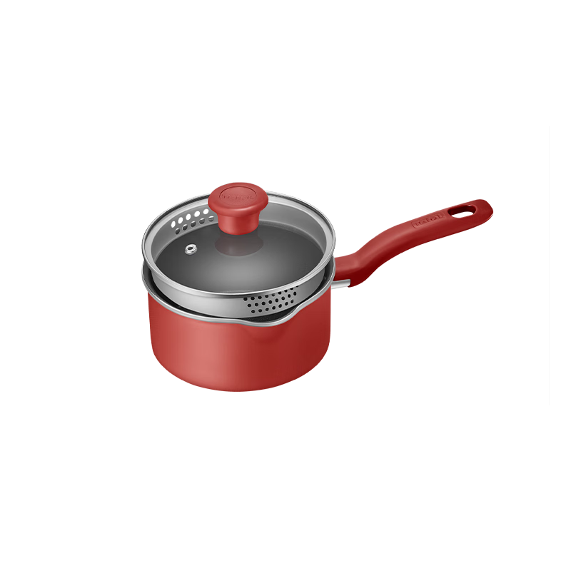特福（Tefal）奶锅不粘锅煮牛奶煮汤一体锅电磁炉燃气灶通用奶锅-16cm