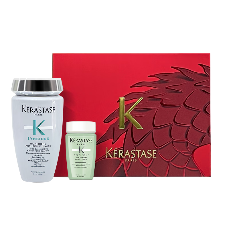 卡诗（KERASTASE）肌源焕新去屑蓬盈洗发水250ml+80ml礼盒装 自在蓬蓬瓶净油止痒
