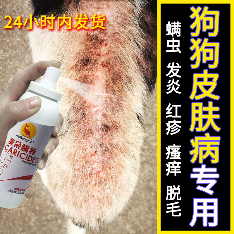 宠物狗狗皮肤病专用药耳朵真菌感染螨虫皮炎瘙痒克星喷剂