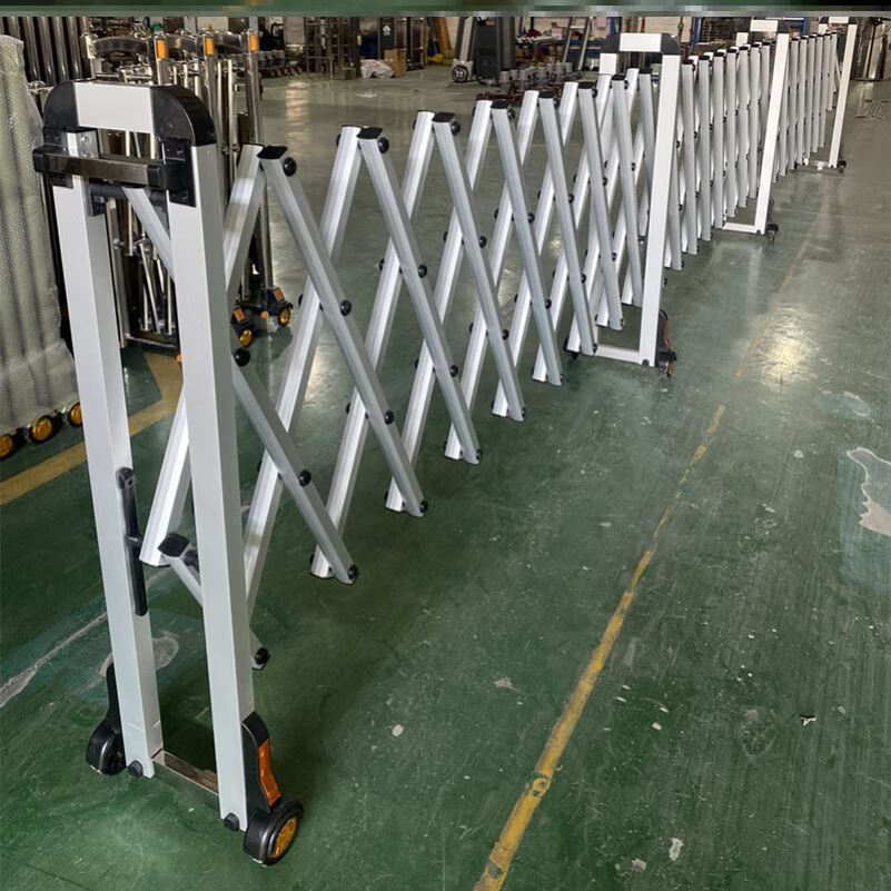 铝合金伸缩围栏隔离护栏幼儿园户外可移动活动防护栏推拉式折叠门 拉