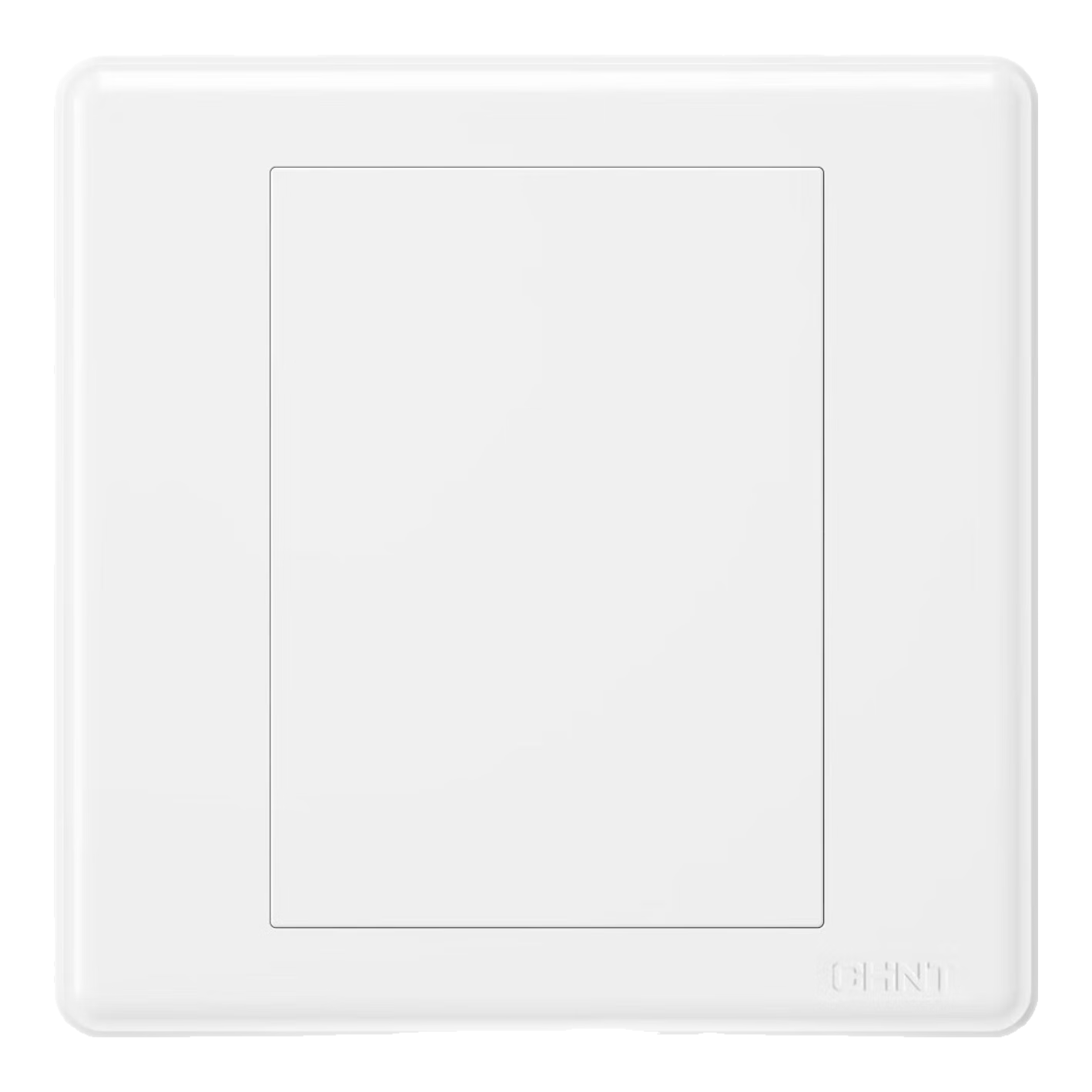 正泰（CHNT）開關(guān)插座7M 家用86型五孔墻壁面板暗裝電源插座 電工推薦 優(yōu)雅白 空白面板