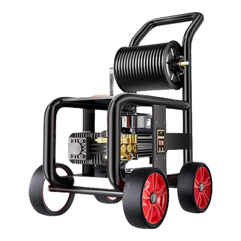 博赫爾（POHIR）虎大帥高壓管道疏通機220v高壓水槍洗車(chē)機大功率物業(yè)養殖工地清洗 6.4kW 610斤水壓【高壓清洗/管道疏通一體機】