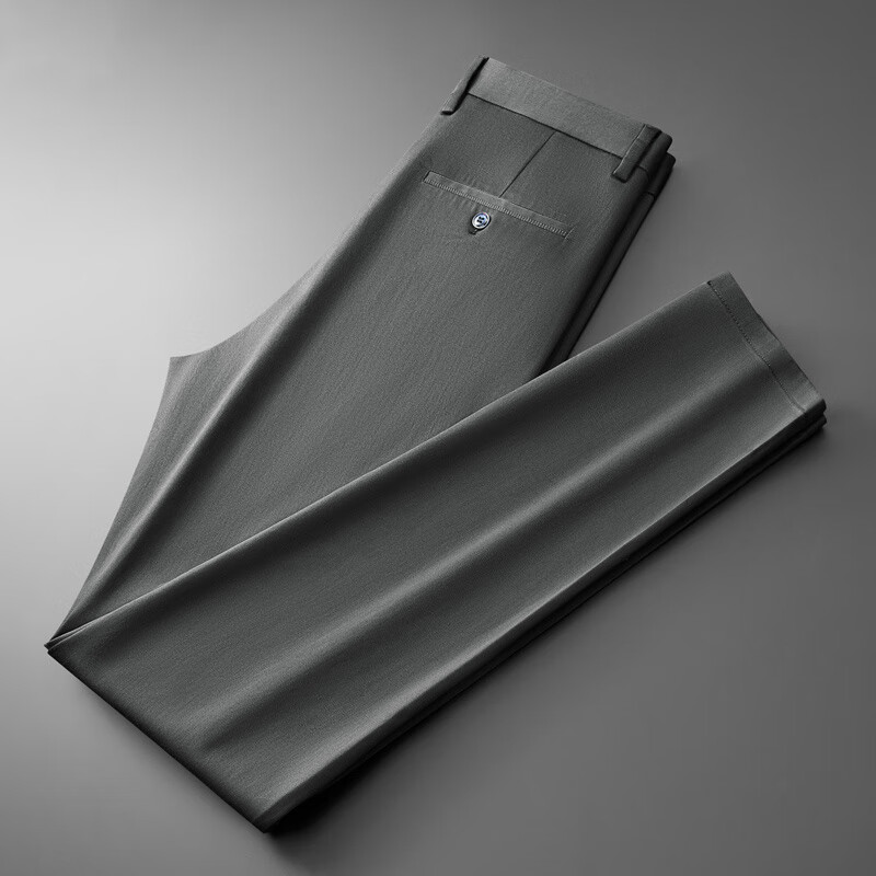 MAYOR雅戈尔男士休闲裤秋冬款中年商务西裤免烫抗皱弹力直筒长裤子男装 卡其色 29 【2尺2腰围】