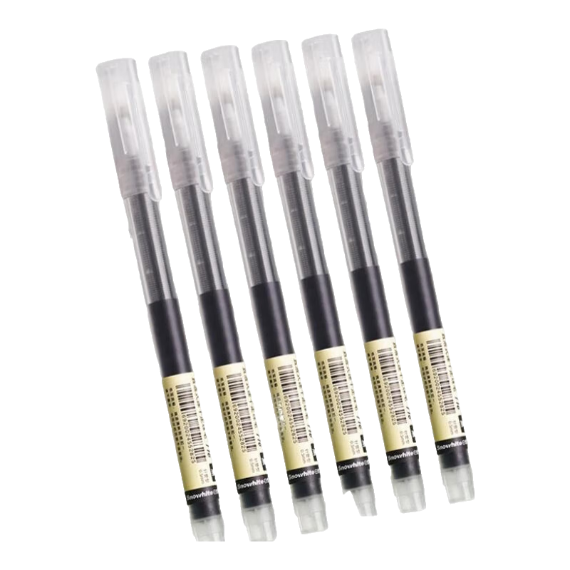 ��ѩ��snowhite�� ֱҺ��0.5mm���Ա�ѧ���ٸ�ǩ�ֱ�ˮ��ֱҺʽ����ʰ칫��Ʒ��ܺ�ɫT16 50֧��ɫ �����