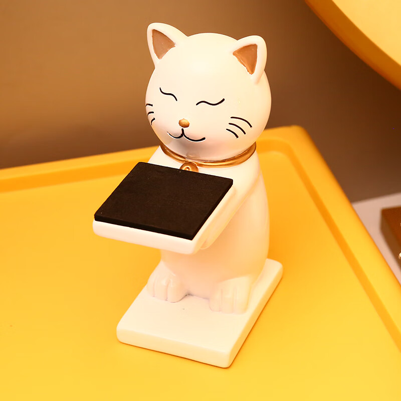機(jī)械手表架托宇航員手表架老管家表架手表臺(tái)支架收納托盤展示架 貓咪表臺(tái)白色