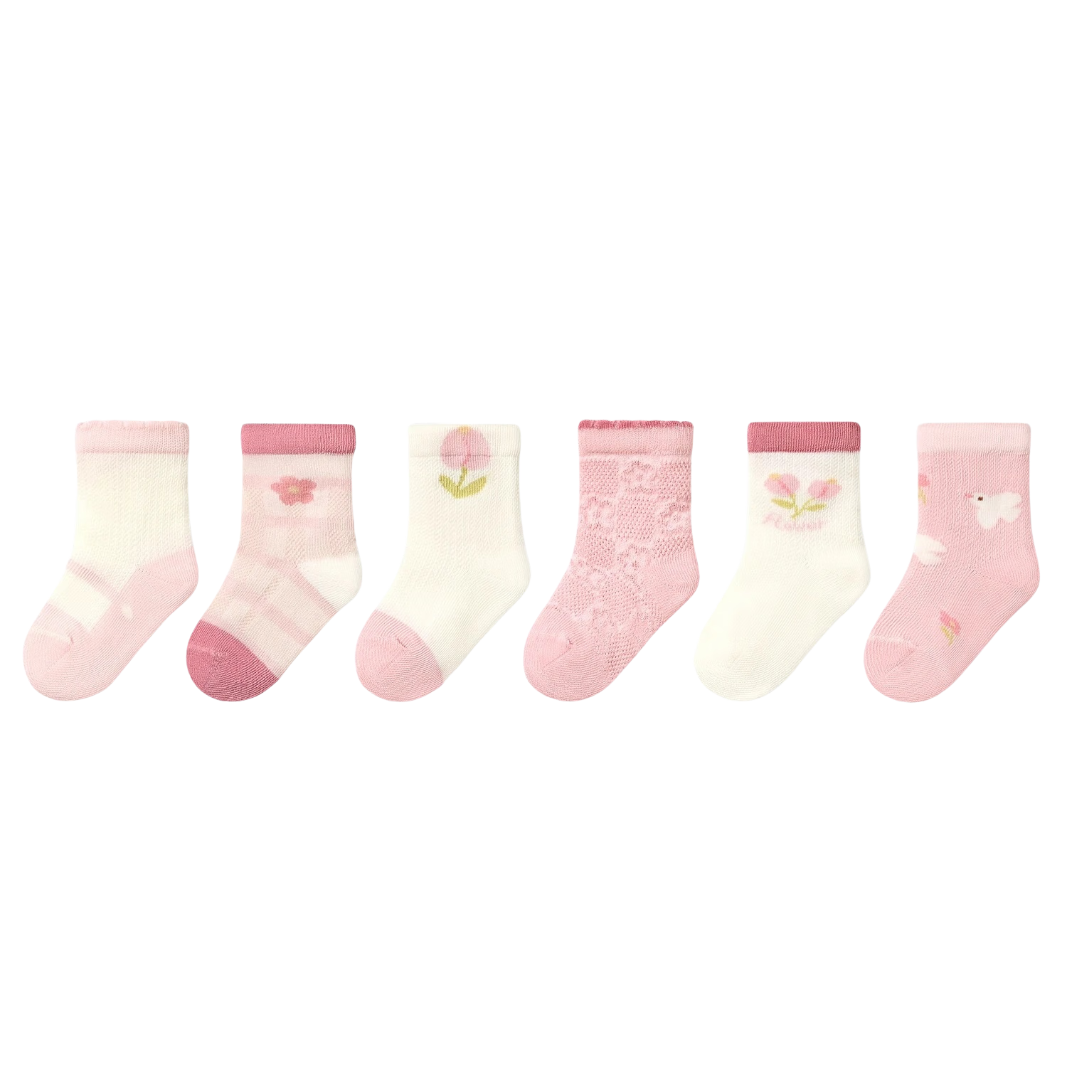 ���ڲ���������ܶ�ͯ����Ůͯ����Ӥ��������˫װŮ��������͸�������޹����� AW2410 С���� 6˫ 3-5�� ���ʺϽų�14-16cm��