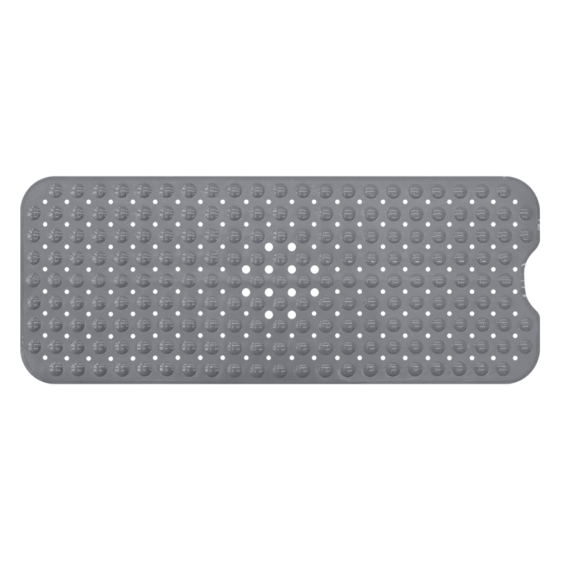 墨斗魚浴室地墊瀝水防滑腳墊PVC吸盤穩(wěn)固防滑墊100*40cm
