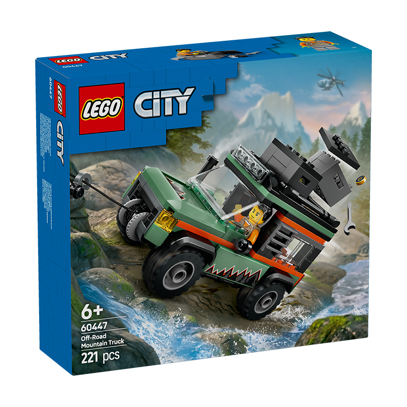 樂高（LEGO）積木拼裝城市系列60447 山地越野車男孩兒童玩具生日禮物