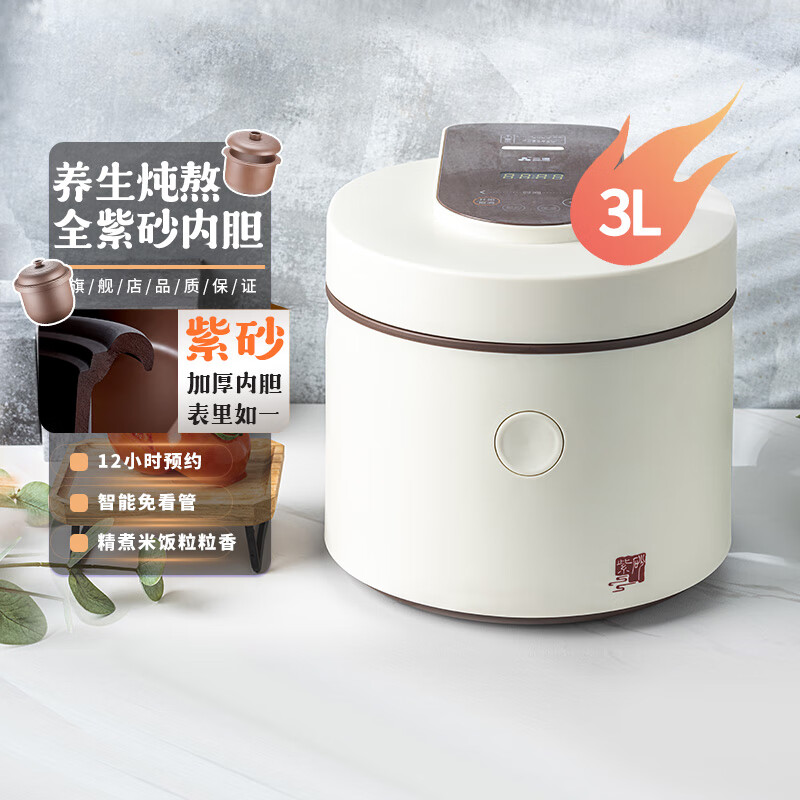 ��Դ��SANYUAN��3L��ɰ�ڵ��緹�� 0Ϳ��緹��3-4�����ܼ�������������Ϳ��XYDFG30PC-A12