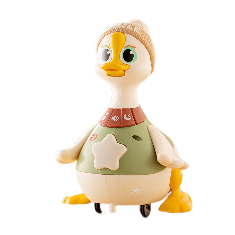 匯樂(lè)玩具嬰兒玩具0-6個(gè)月學(xué)爬鵝兒童玩具搖擺鵝寶寶玩具抬頭生日周歲禮物 鵝媽媽