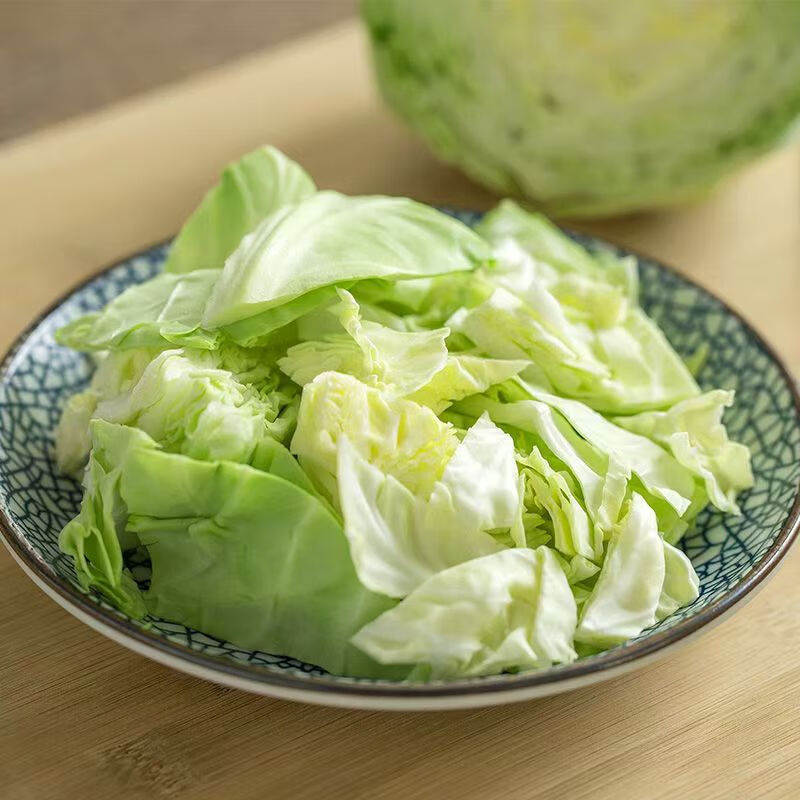 遇见悯农新鲜包菜卷心白菜蔬菜生鲜辣白菜原料产地直供整箱包邮 净重 45斤 包菜（卷心菜绿甘蓝）