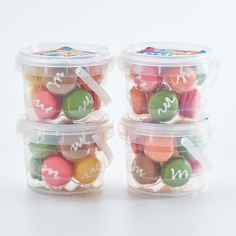 恋忆莲马卡龙甜点24粒法式点心西式糕点小吃烘培蛋糕甜品饼干 迷你小马卡龙4桶装