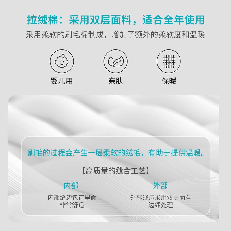 LOVE TO dream澳洲品牌婴儿防惊跳睡袋 拉绒棉 宝宝投降式防踢被襁褓 白色北极星 春秋拉绒款 M码:8-15斤