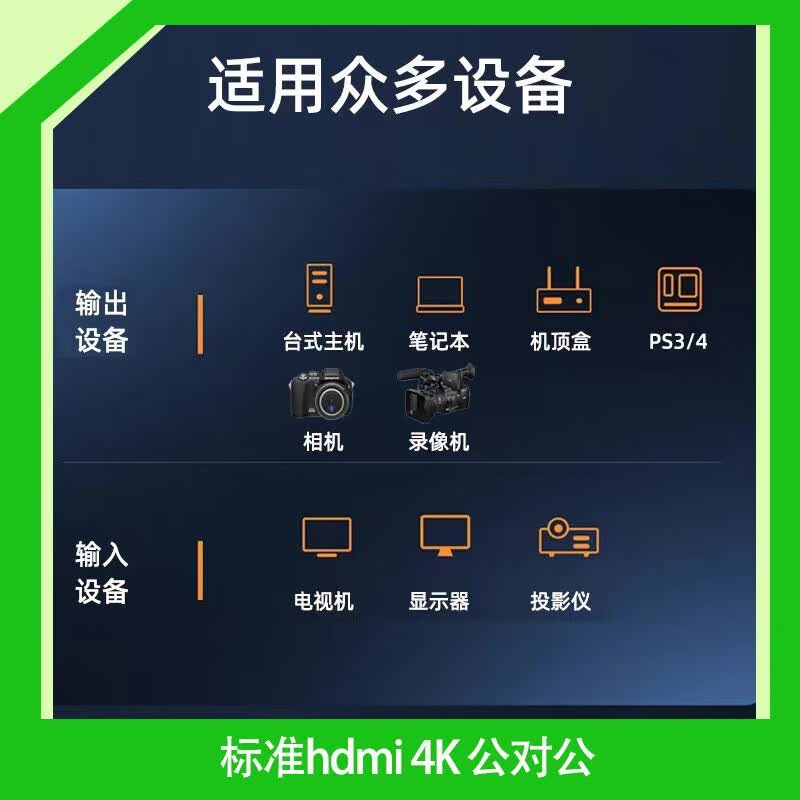 科联森KORLOWSUM魔客仕摄像头USB数据线4K工业相机直播摄像机传输线连接电脑远程视频会议电视投影网络教学视频线 4K标准2.0版HDMI高清线 15米